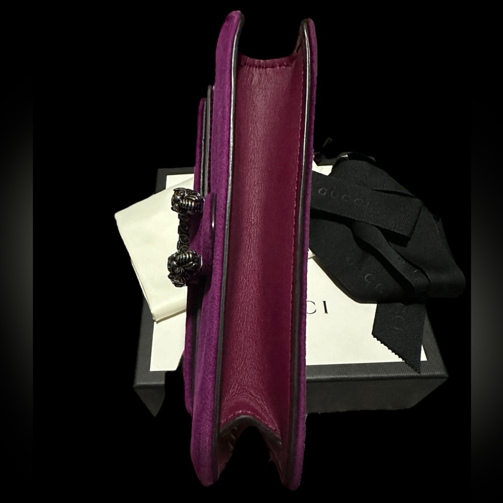 Gucci Velvet Super Mini Dionysus Shoulder Bag EUC! With Box, Dustbag, & Ribbon! - Picture 12 of 16